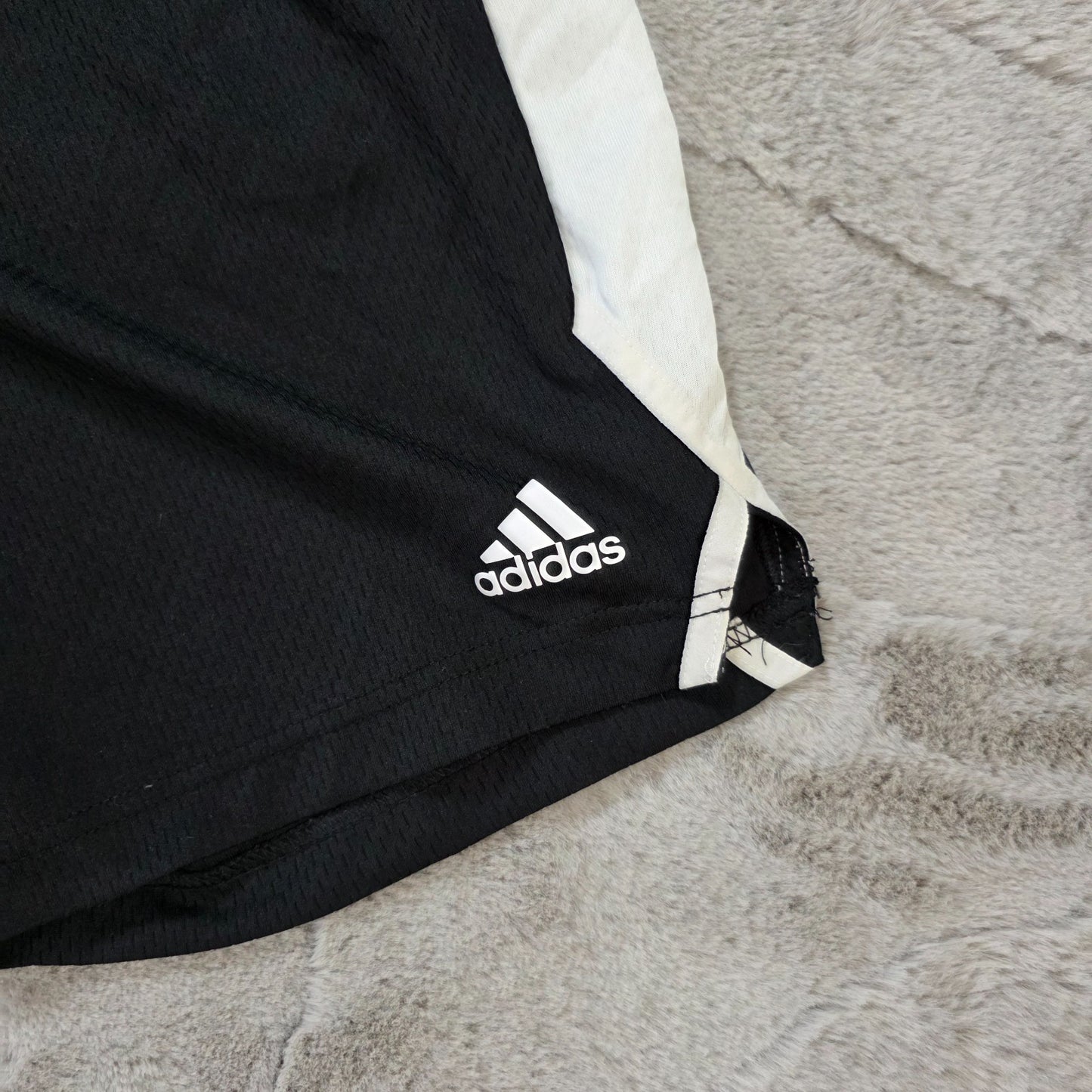 Adidas Golf Sports Shorts Black White Side Stripe Size L W33 Polyester Egypt