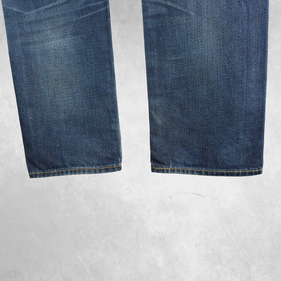 Levi’s 504 Straight Jeans Men’s W32 L33 Blue Denim (W33 L34 Tag)