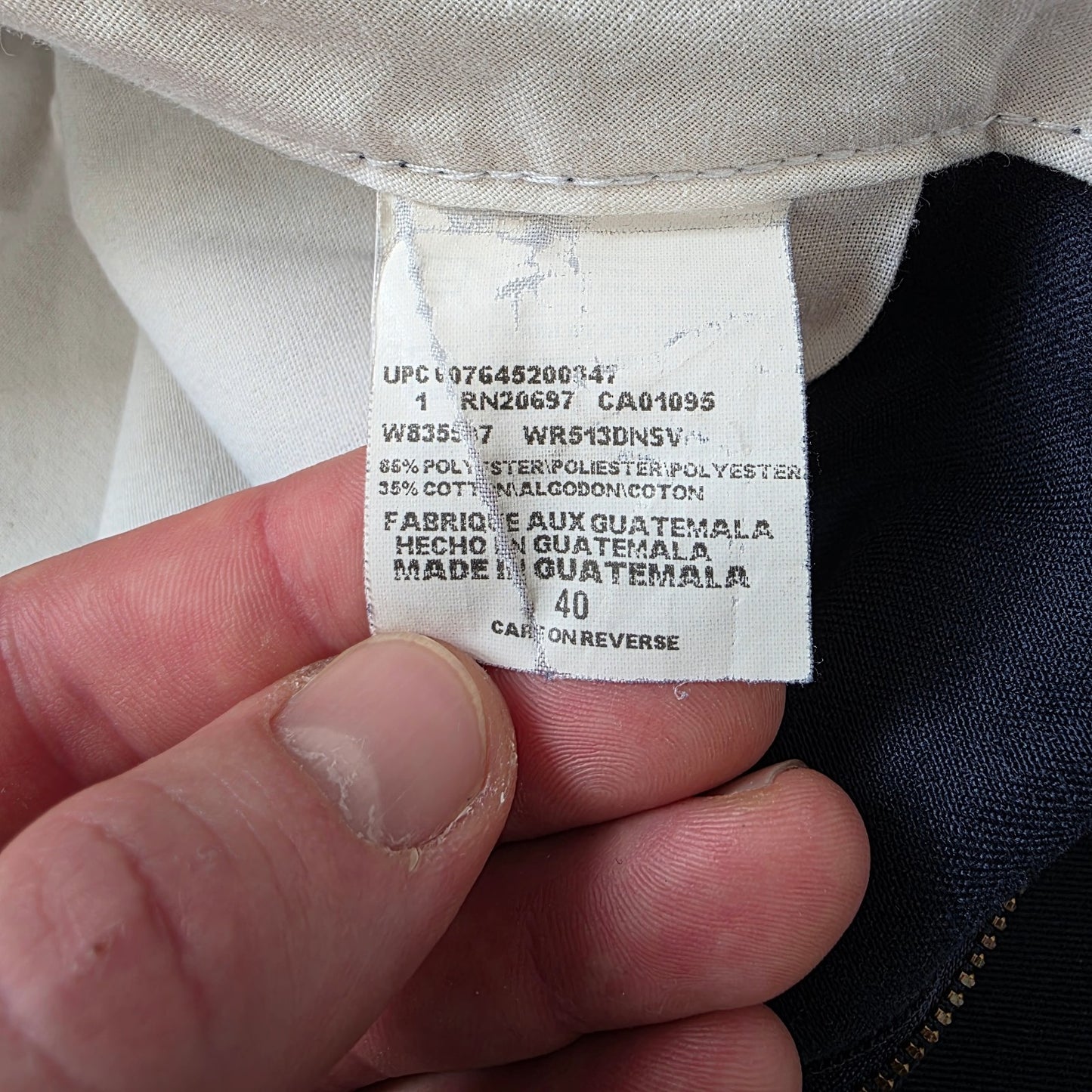 Dickies WR513DN Navy Blue Cargo Shorts W40 Workwear Utility Heavyweight Guatemal