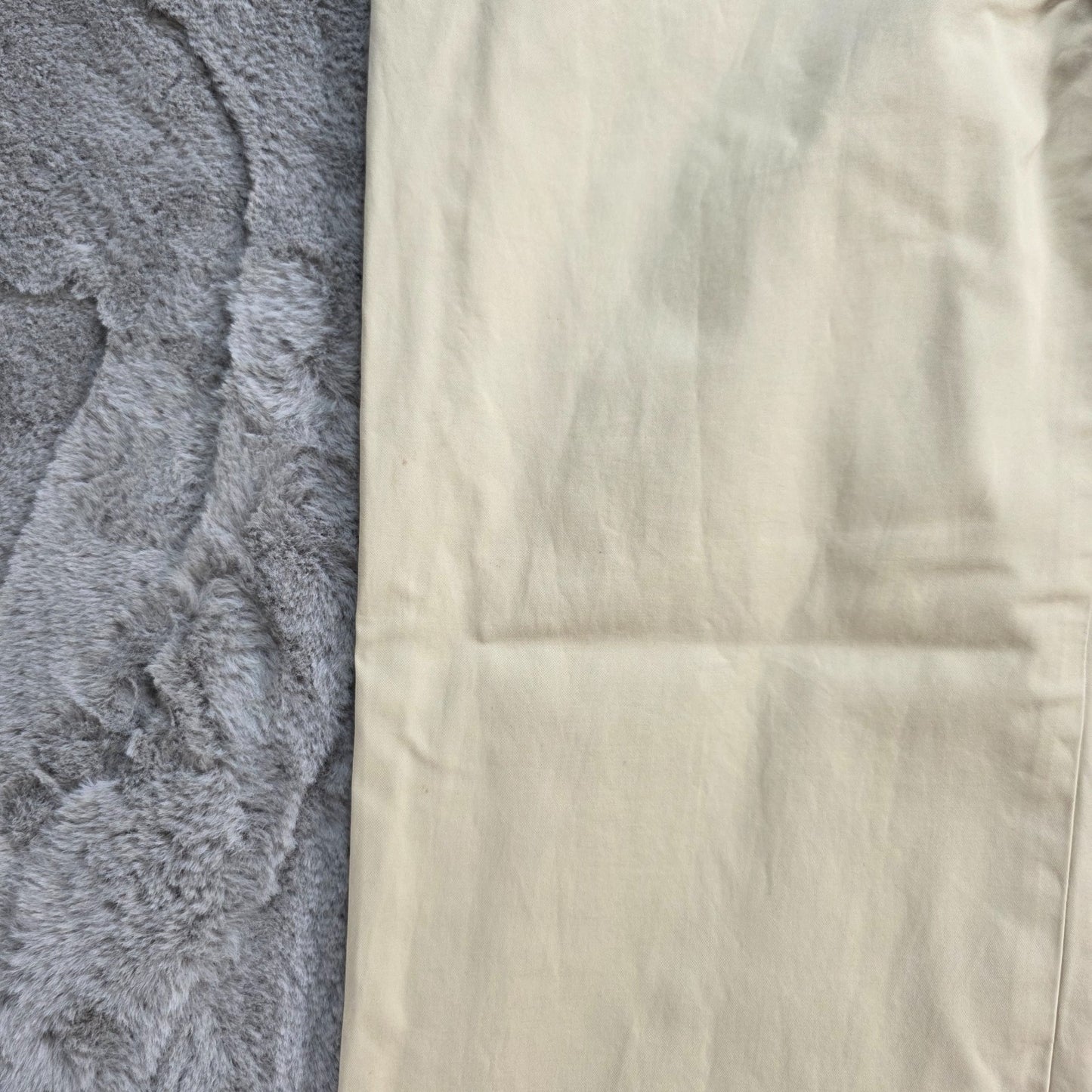 Lauren Ralph Lauren Beige Cotton Trousers US 8 (UK 12) W32 L26 Cropped Chinos