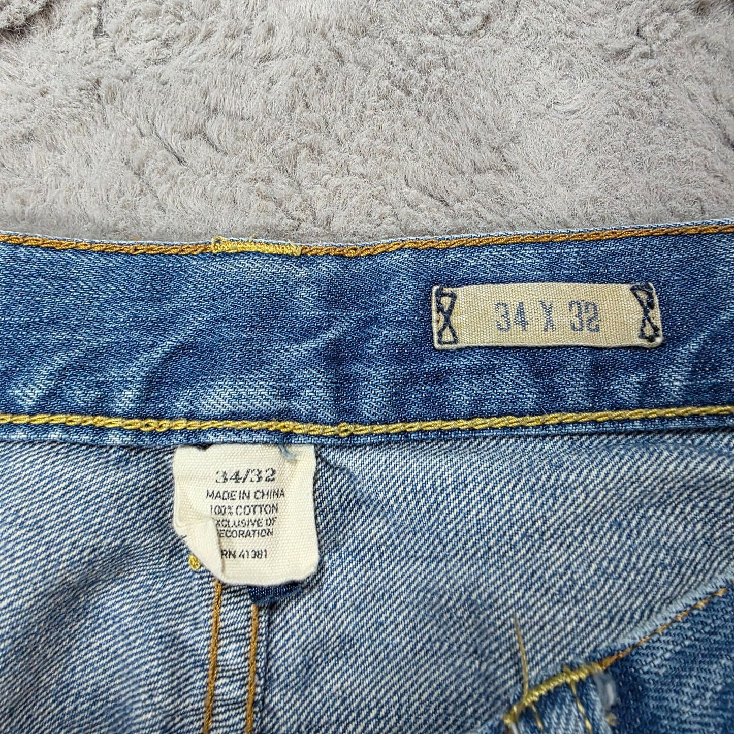 Polo Ralph Lauren Vintage 67 Blue Straight Leg Jeans W34 (36) L32 Men’s