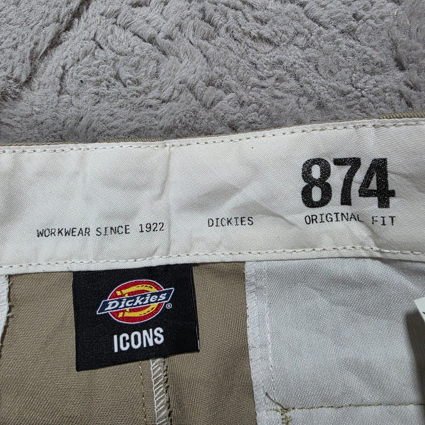 Dickies 874 Women’s Straight Fit Beige Trousers Size 8L (Fits UK 10–12) Workwear