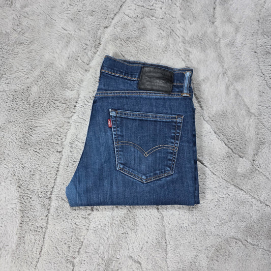 Levi’s 511 Jeans Men’s Blue Denim Slim Fit Black Back Patch W34 L32