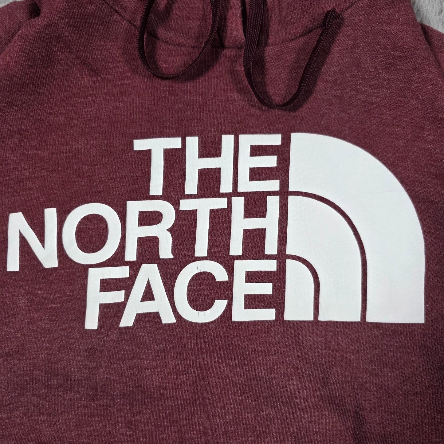 The North Face Women’s Half Dome Pullover Hoodie Burgundy Size L Logo Sweatshirt