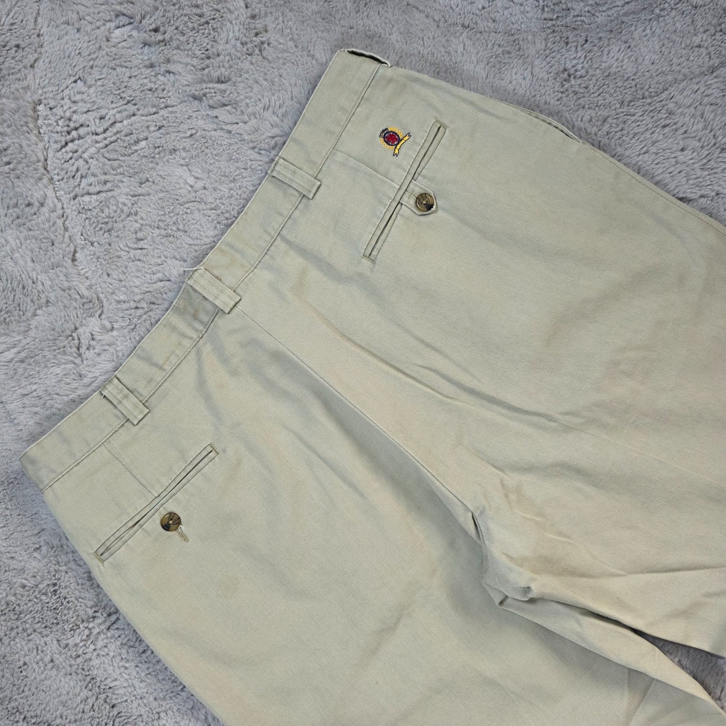 Tommy Hilfiger Beige Chino Trousers W38 L30 (Actual 36") Men’s 100% Cotton