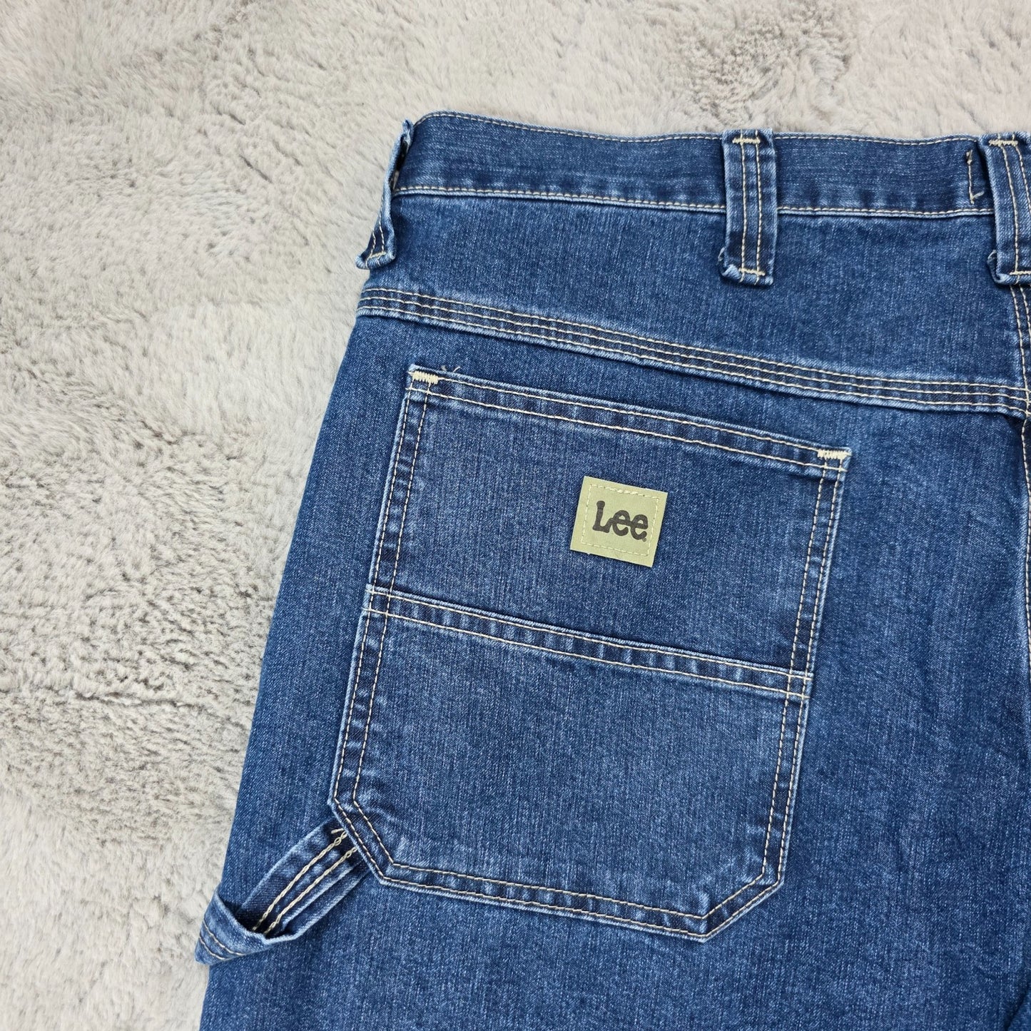 Lee Carpenter Jeans Men’s W38 L32 (Altered to L27) Blue Relaxed Fit Workwear
