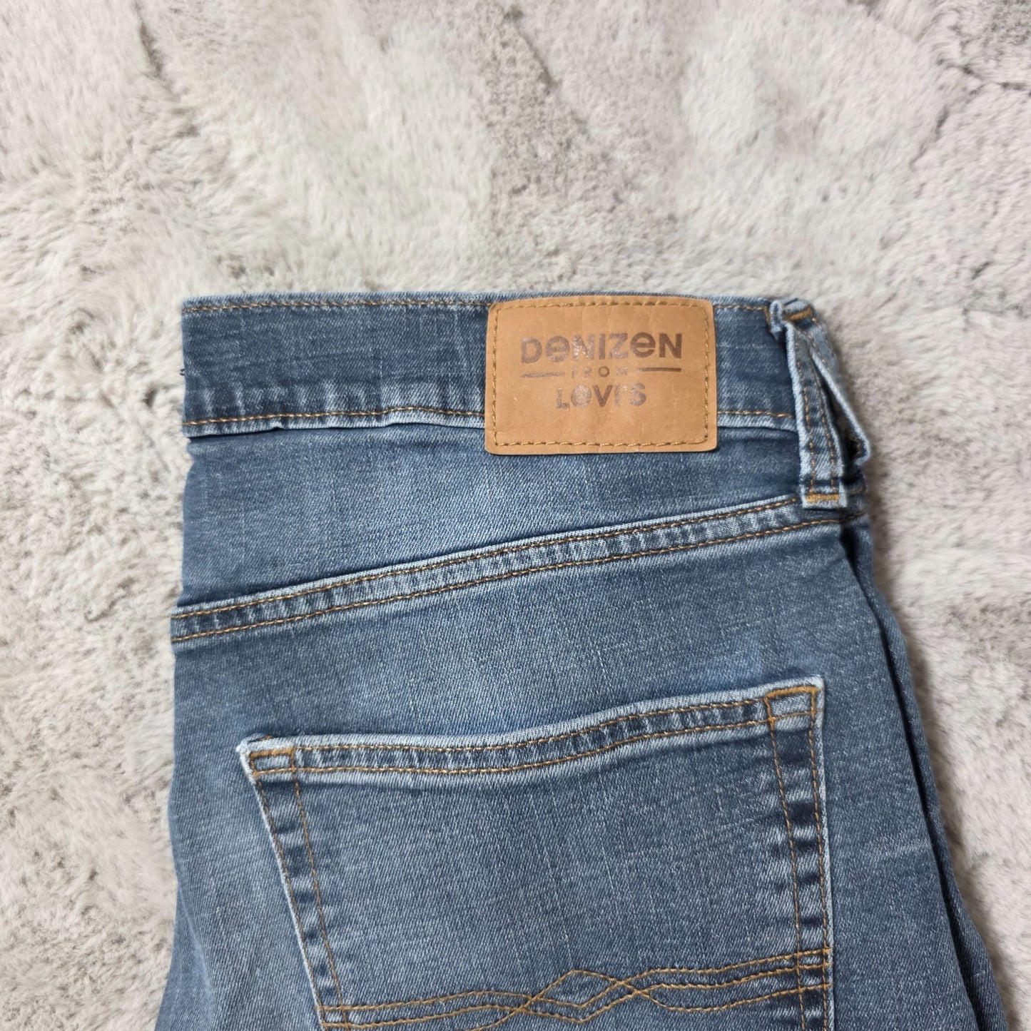 Denizen from Levi's 232 Slim Straight Blue Jeans W32 L32 Mid Wash Cotton