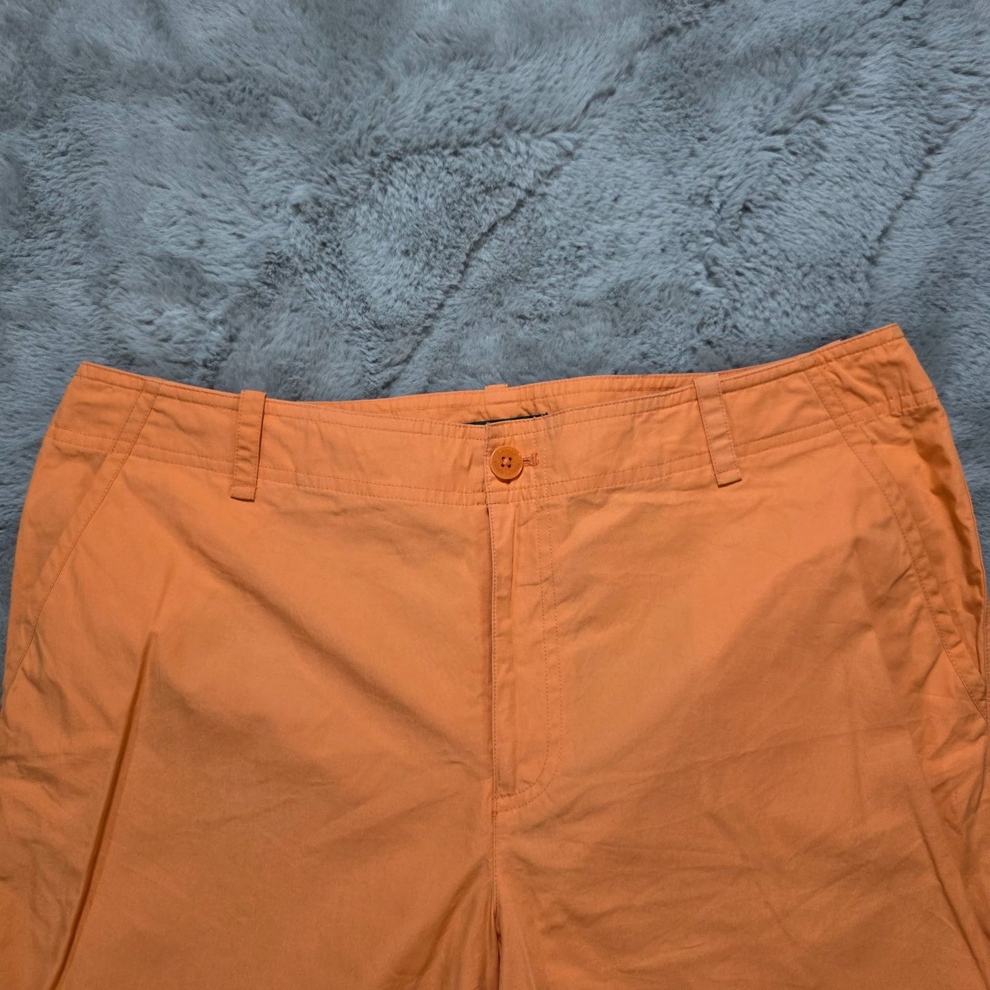 Lauren Ralph Lauren Orange Cotton Trousers W34 L30 UK 16 Lightweight Smart Casua