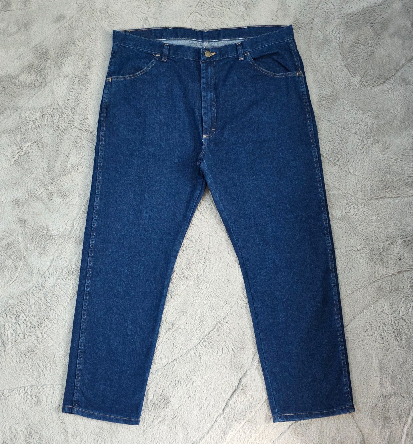 Wrangler Regular Fit Straight Leg Blue Jeans W40 L30 β Made in Mexico US Fabric