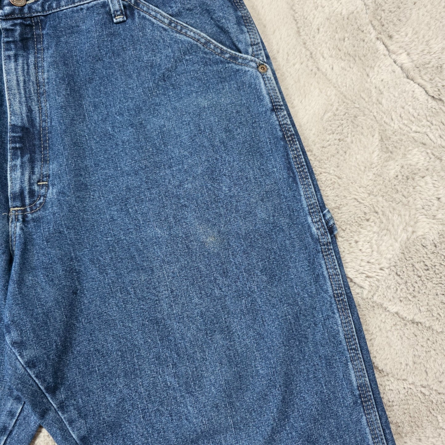 Wrangler Carpenter Jeans 94LSWDV Blue Straight Leg W36 L32 Men’s Nicaragua