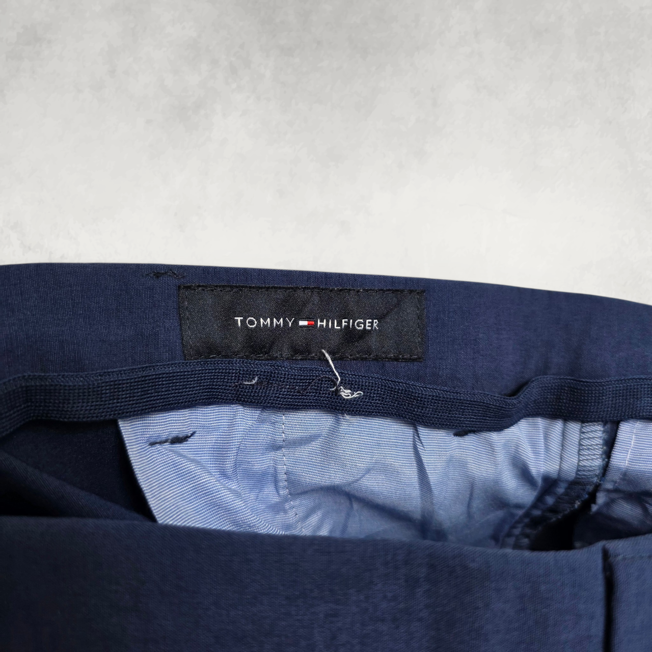 Tommy Hilfiger Men’s Slim Dress Trousers Blue Stretch Smart Formal W30 L29