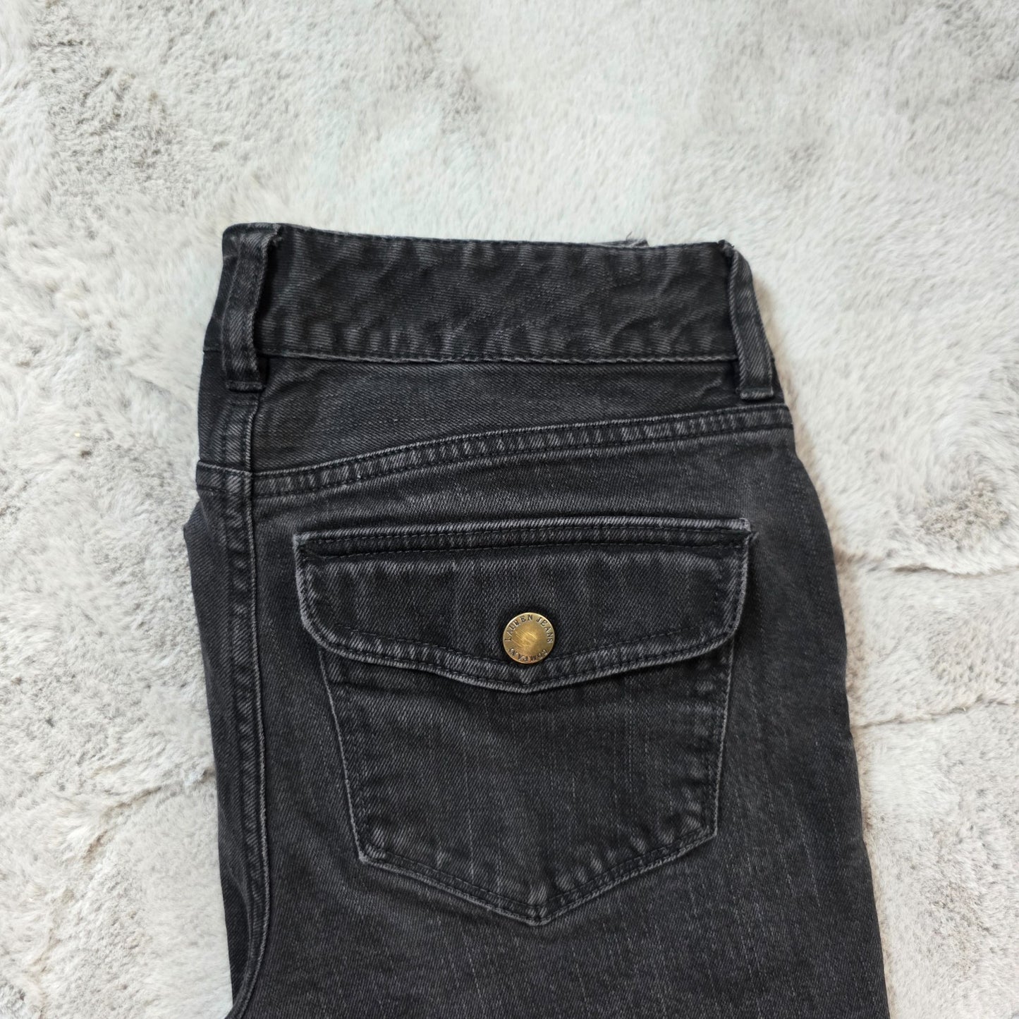 Lauren Ralph Lauren Black Stretch Denim Jeans US 2 (UK 6) W29 L30 Straight Leg