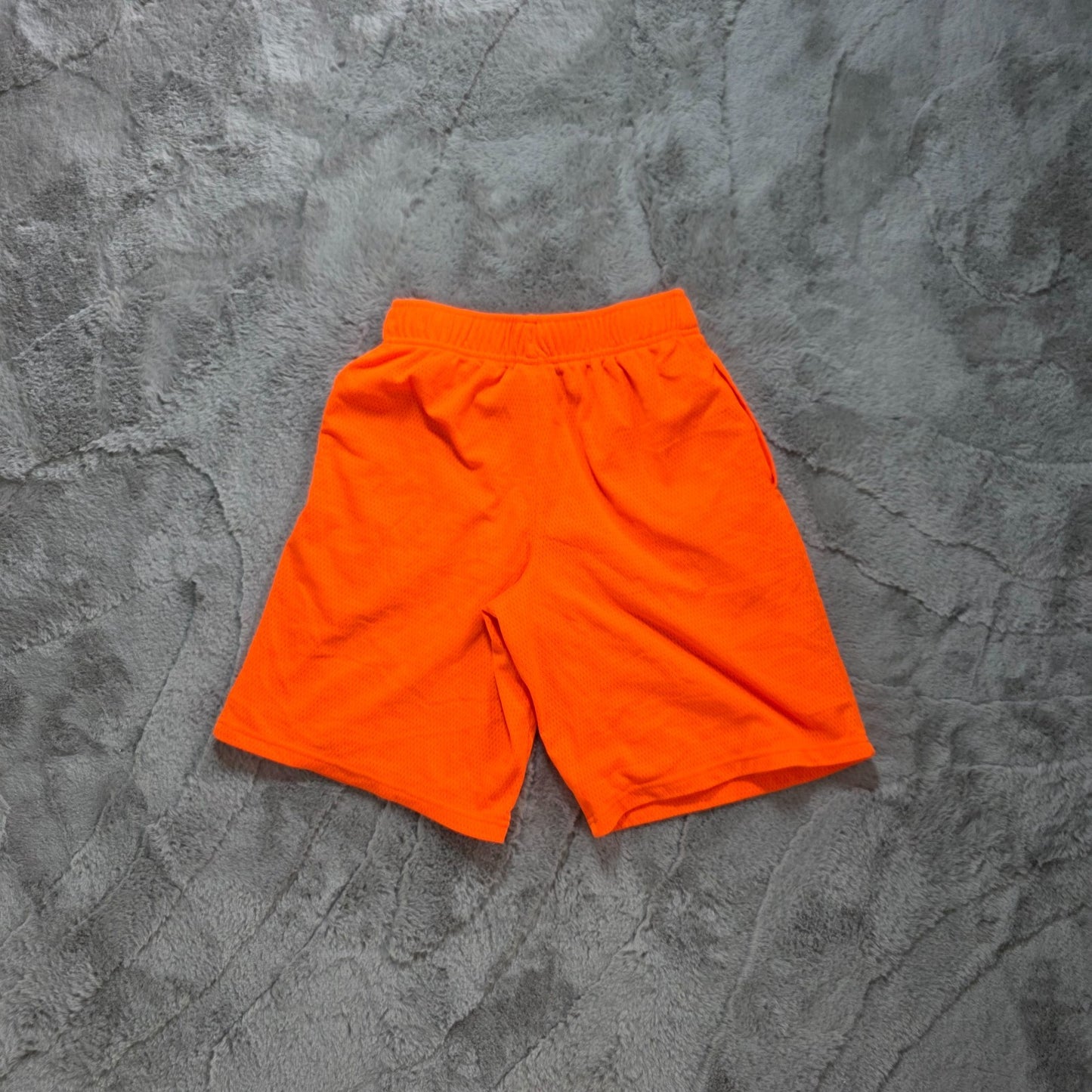 Starter Orange Mesh Sports Shorts Youth L (12β14) W24 | Lightweight Gymwear