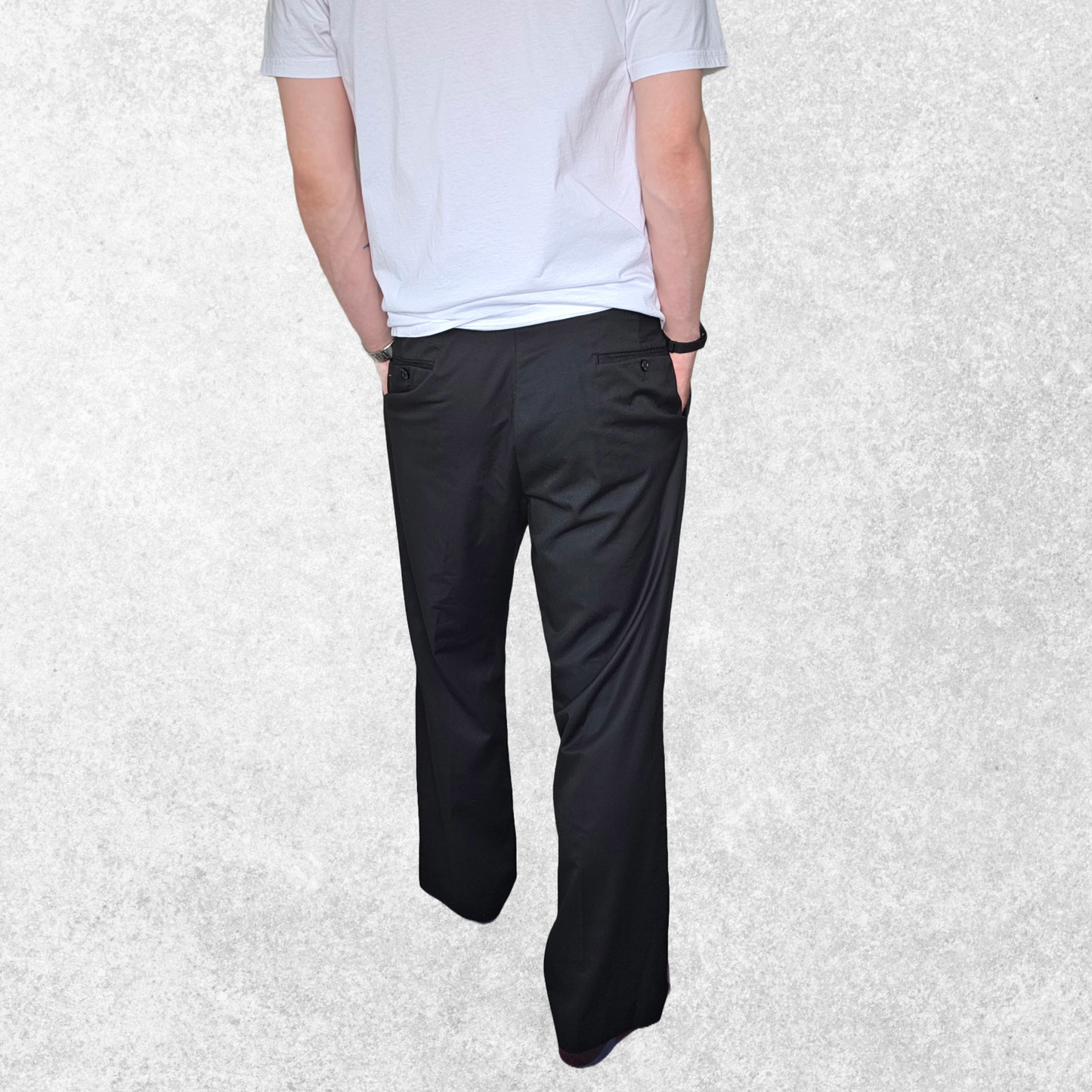 Tommy Hilfiger black smart trousers W40 L32 β wool blend formal pants