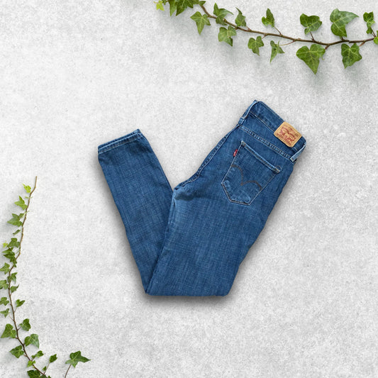 Levi's 311 Shaping Skinny Jeans W27 L30 Medium Blue – Women's – Some Wear