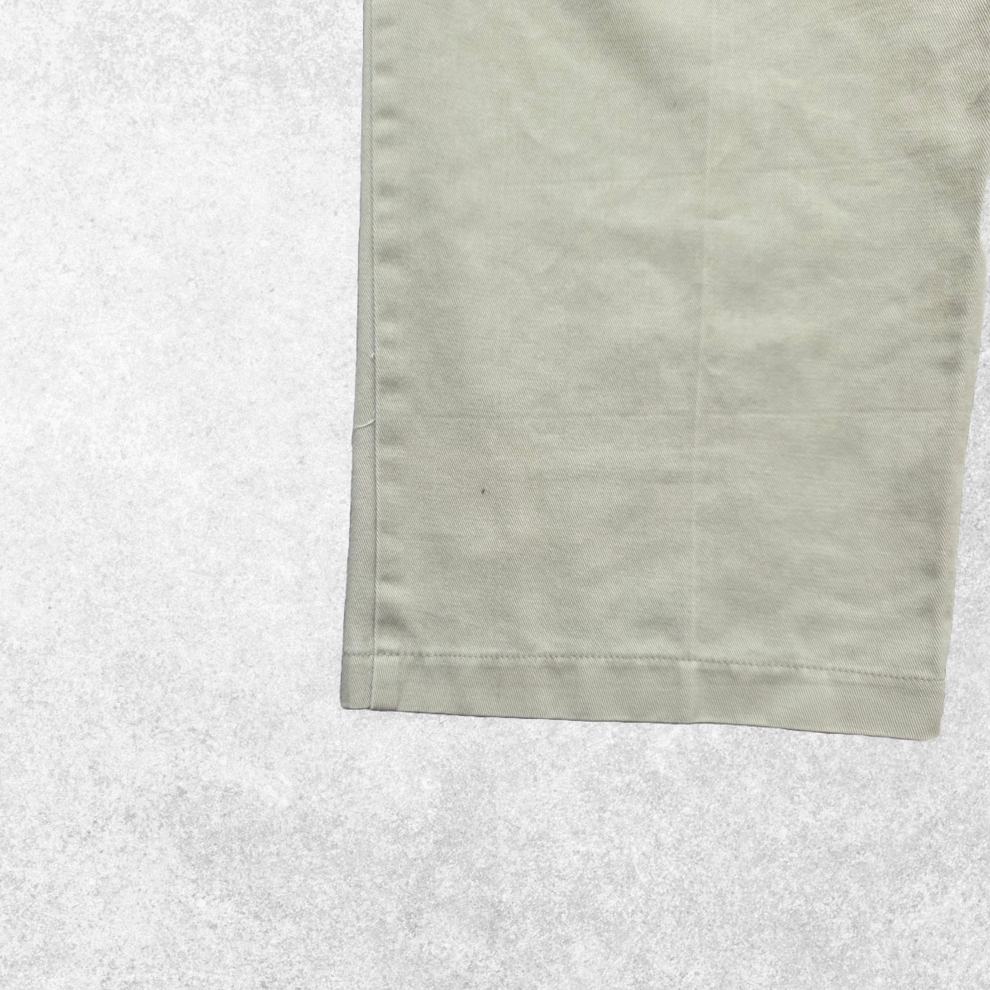 Tommy Hilfiger Beige Chino Trousers W37 L30 Crest Logo Vintage 100% Cotton