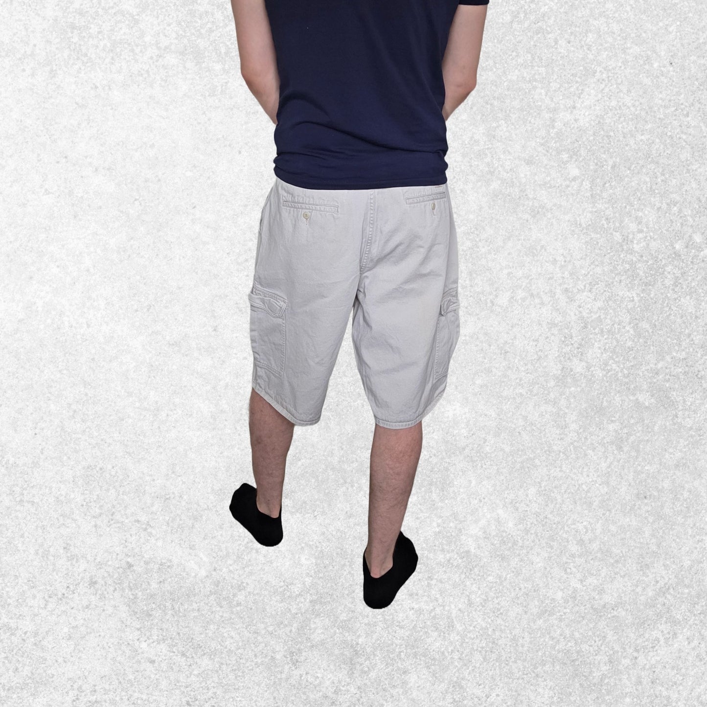 Dickies Cargo Shorts Beige W36 Utility Workwear Cotton Summer Pockets