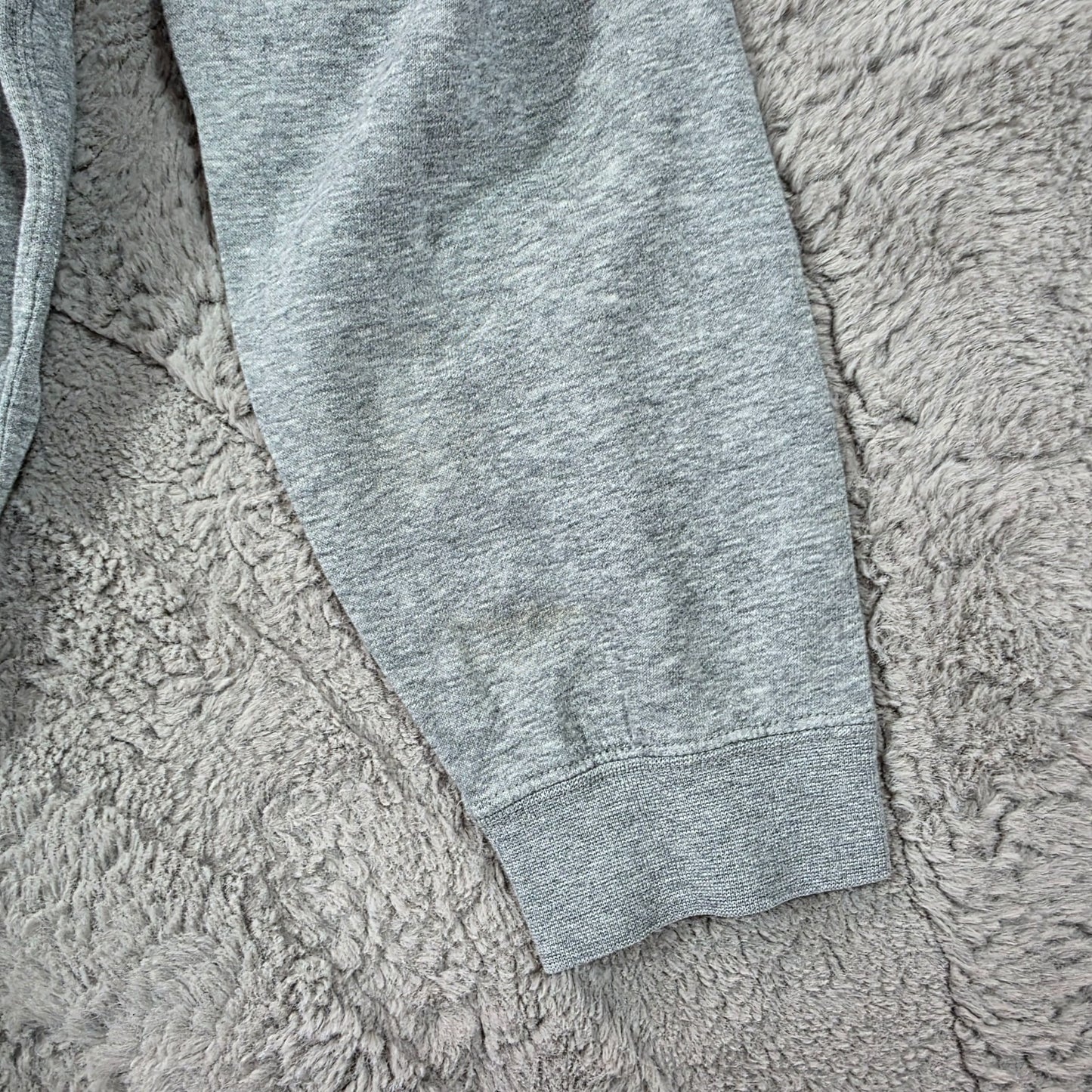 Nike Grey Full Zip Hoodie 👟 Men’s XL Logo Sweatshirt Casual Sportswear