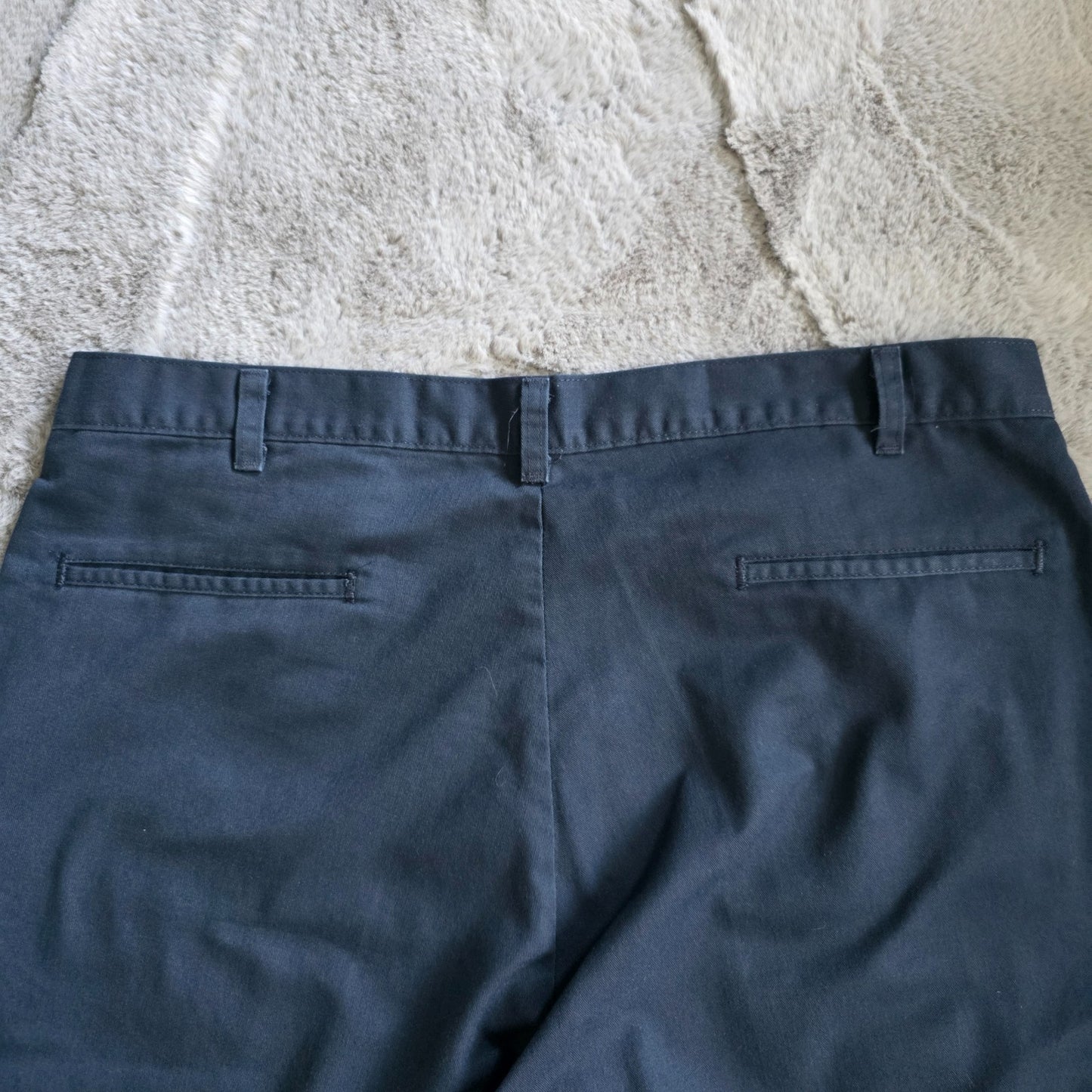 Dickies WR838DN Navy Blue Work Shorts W36 Relaxed Fit Cargo Style Poly Cotton
