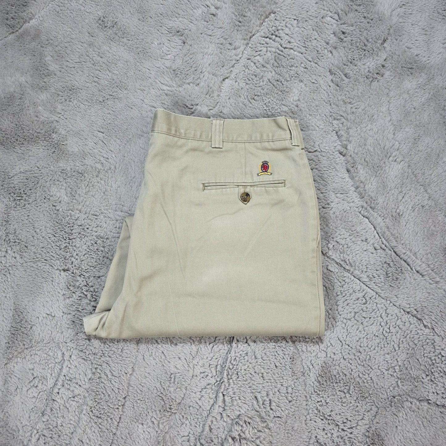 Tommy Hilfiger Beige Chino Trousers W40 L32 (Actual 38) 100% Cotton Dominican