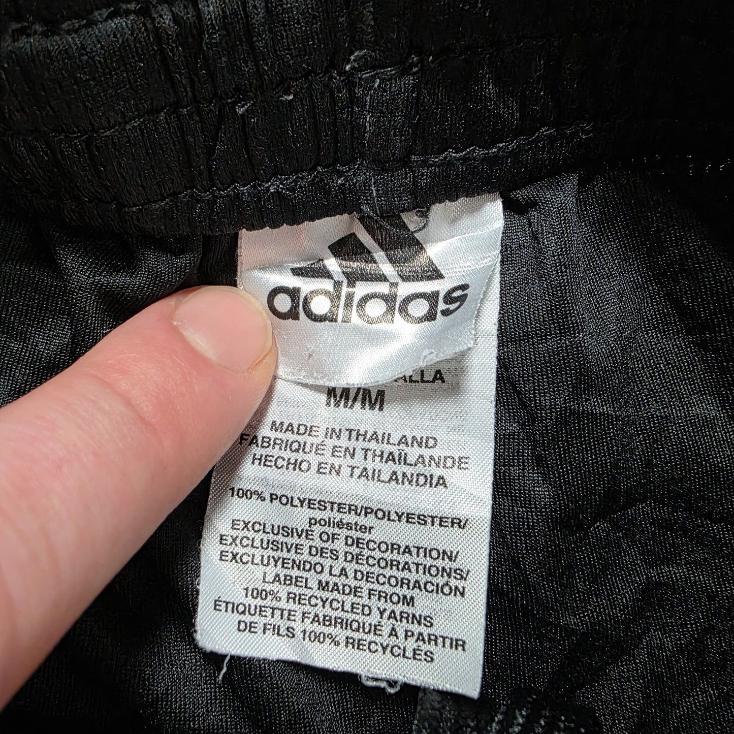 Adidas Kids Black 3-Stripes Sports Shorts Size M Youth Fit Mesh Polyester W22
