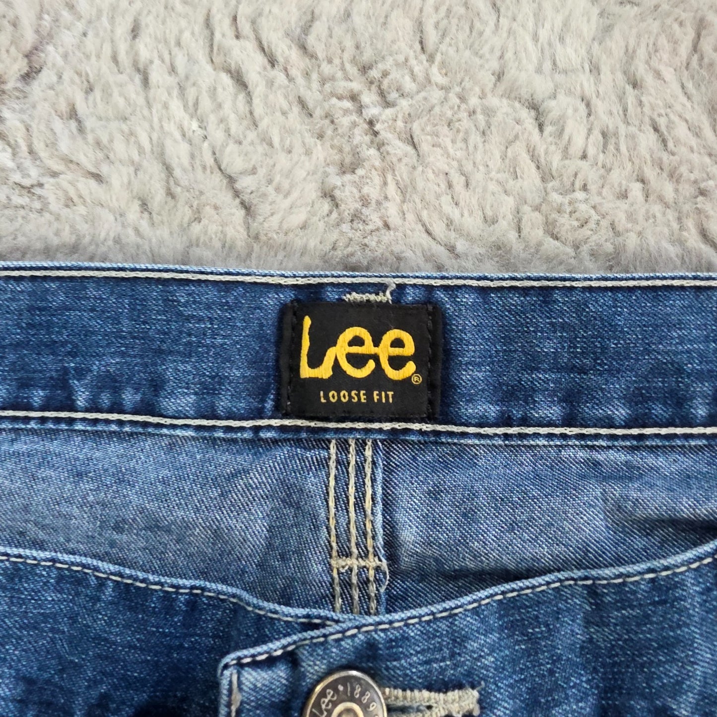 Lee Carpenter Jeans Blue W40 L32 Relaxed Fit Straight Leg Mexico