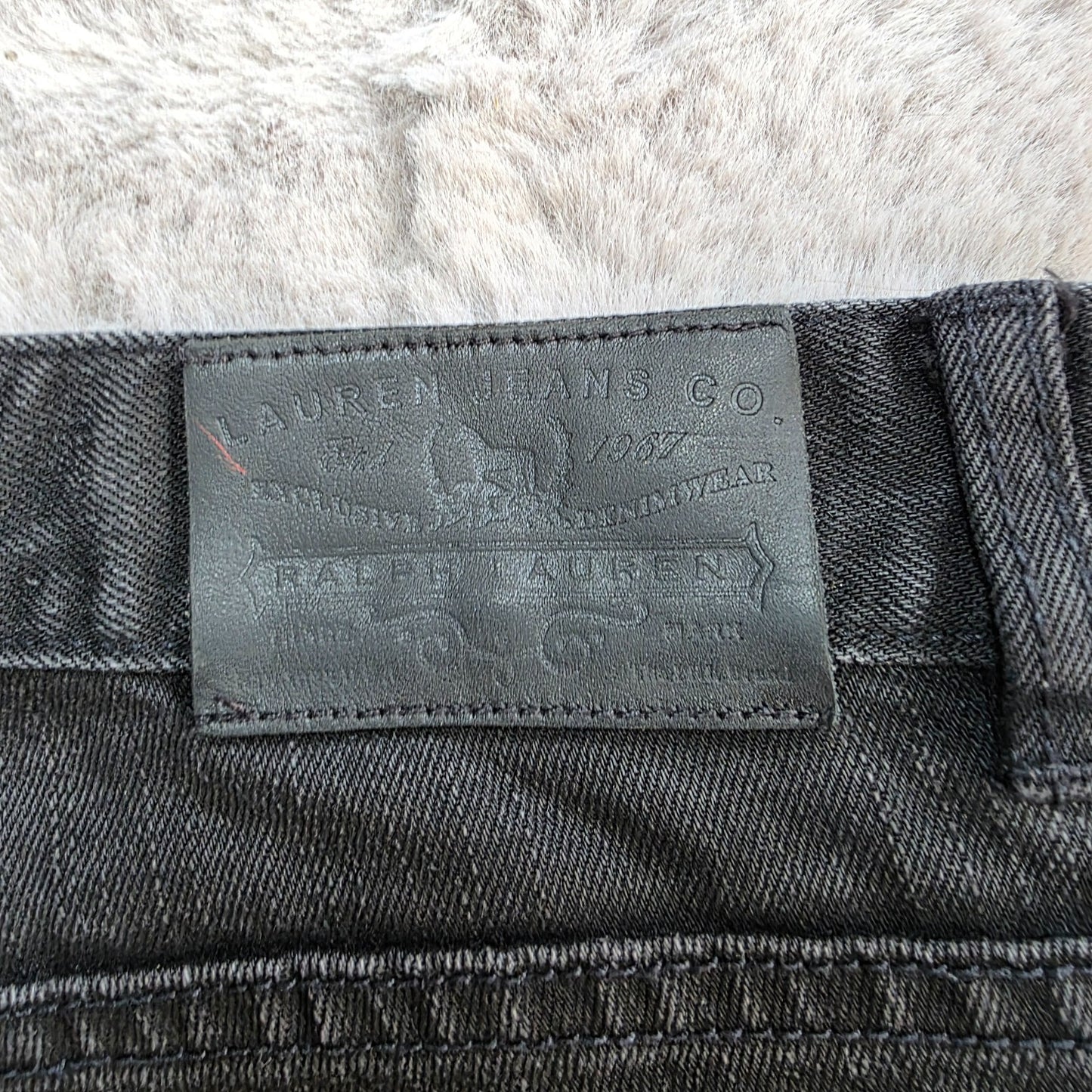 Lauren Ralph Lauren Black Bootcut Jeans Size US 4 UK 8 W28 L33 Stretch Denim