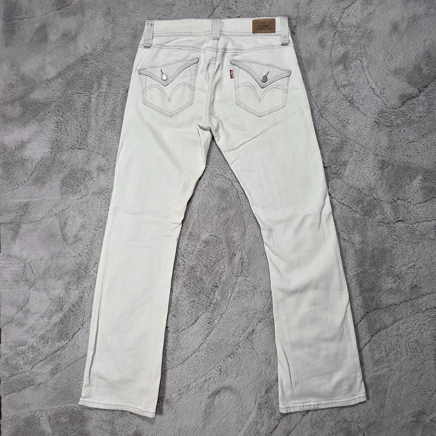Levi’s Women’s Bootcut Jeans White Denim Size 7M W33 L33