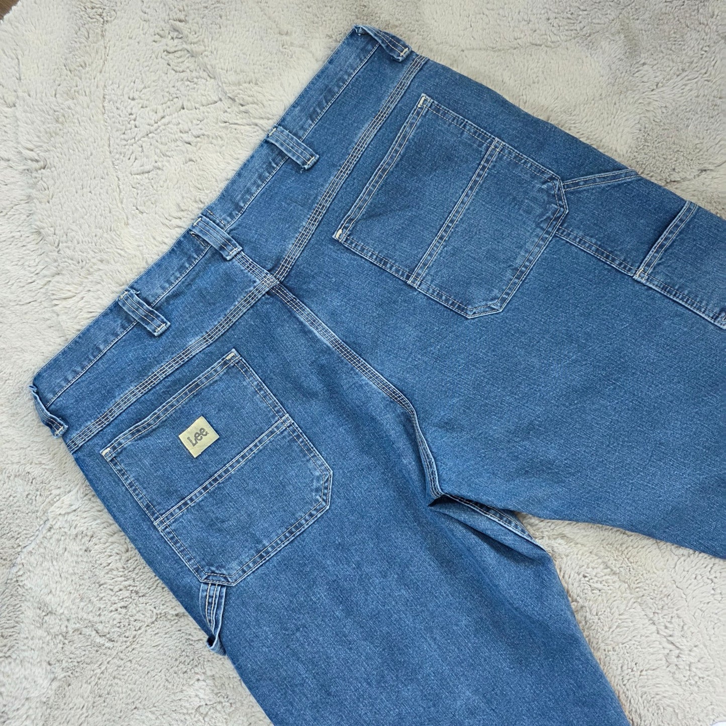 Lee Carpenter Jeans Blue W40 L32 Relaxed Fit Straight Leg Mexico