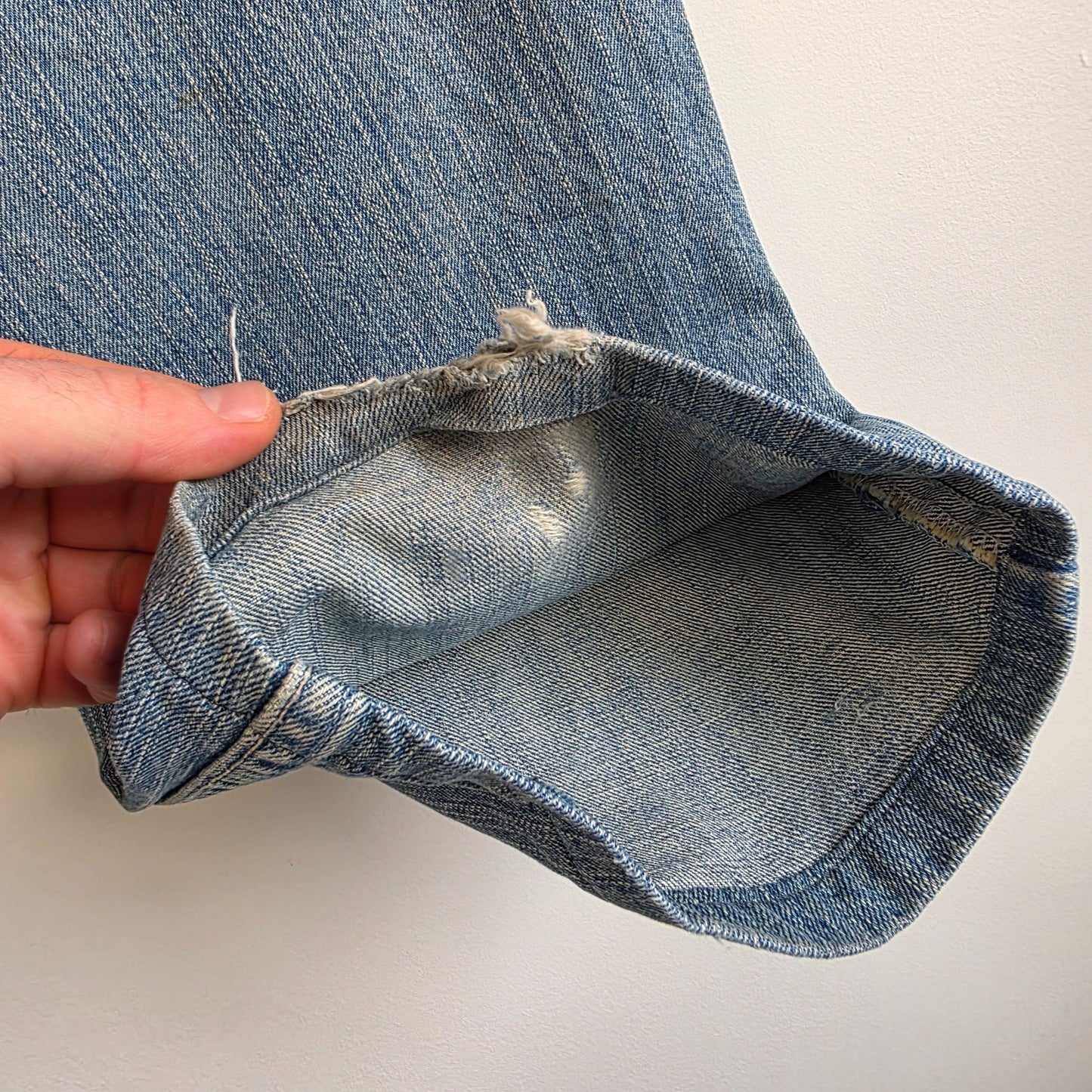 Levi’s 506 Jeans W38 L31 Blue Straight Leg Men’s Denim Distressed