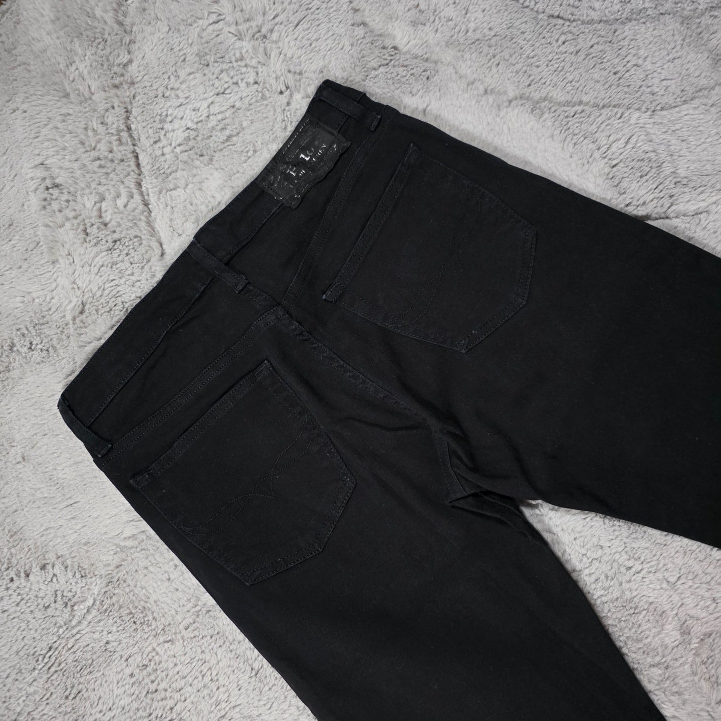 Polo Ralph Lauren Black Straight Jeans Labelled XL (18β20) Fits UK 10