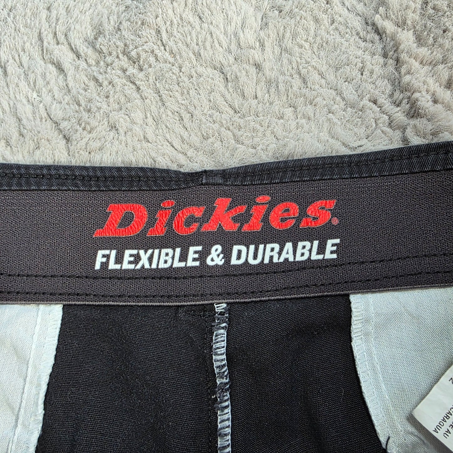 Dickies Cargo Trousers Black W35 L30 Straight Leg Work Pants Nicaragua