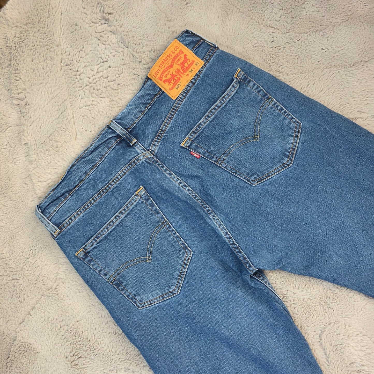 Levi’s 505 men’s straight leg jeans blue W34 L32