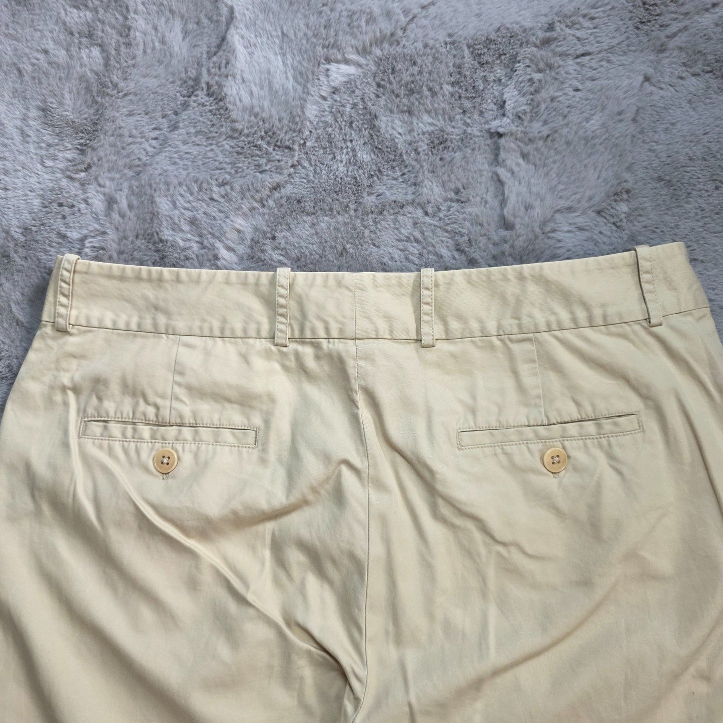 Lauren Ralph Lauren Beige Cotton Trousers US 8 (UK 12) W32 L26 Cropped Chinos