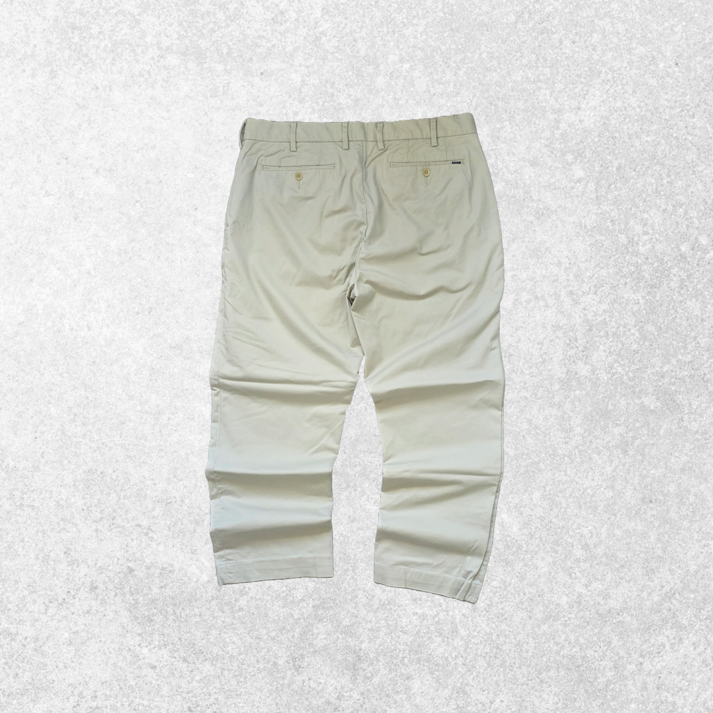 Polo Ralph Lauren Beige Chino Trousers W34 L27 Classic Fit Stretch Cotton