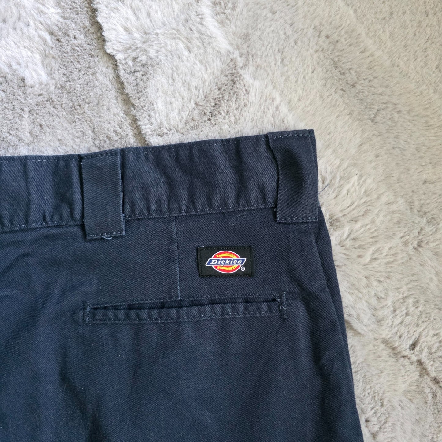 Dickies FLEX Navy Blue Work Shorts W36 Relaxed Fit Utility Style Stretch Fabric