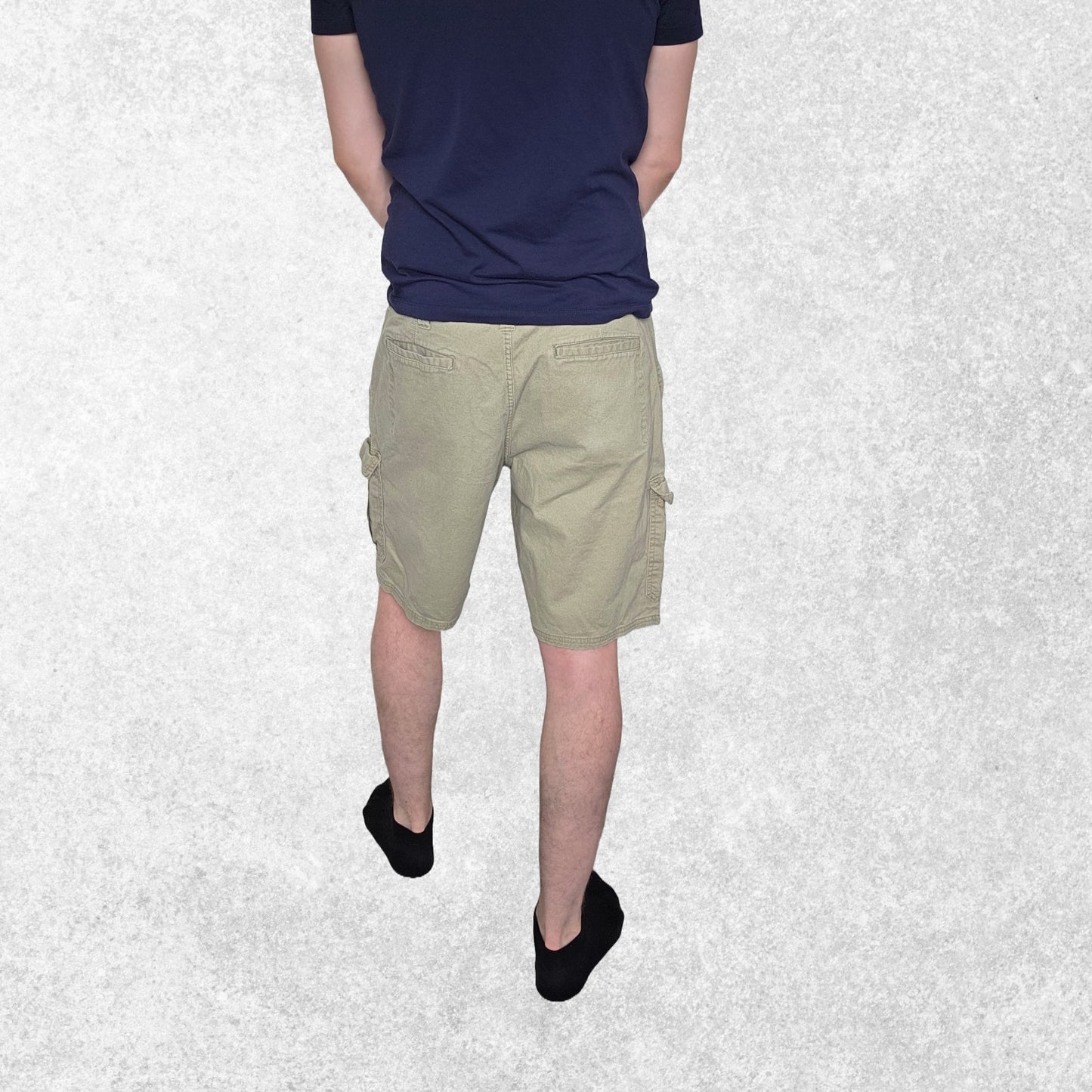 Wrangler Relaxed Fit Khaki Cargo Shorts W36 Utility Pockets Stretch Cotton Summe
