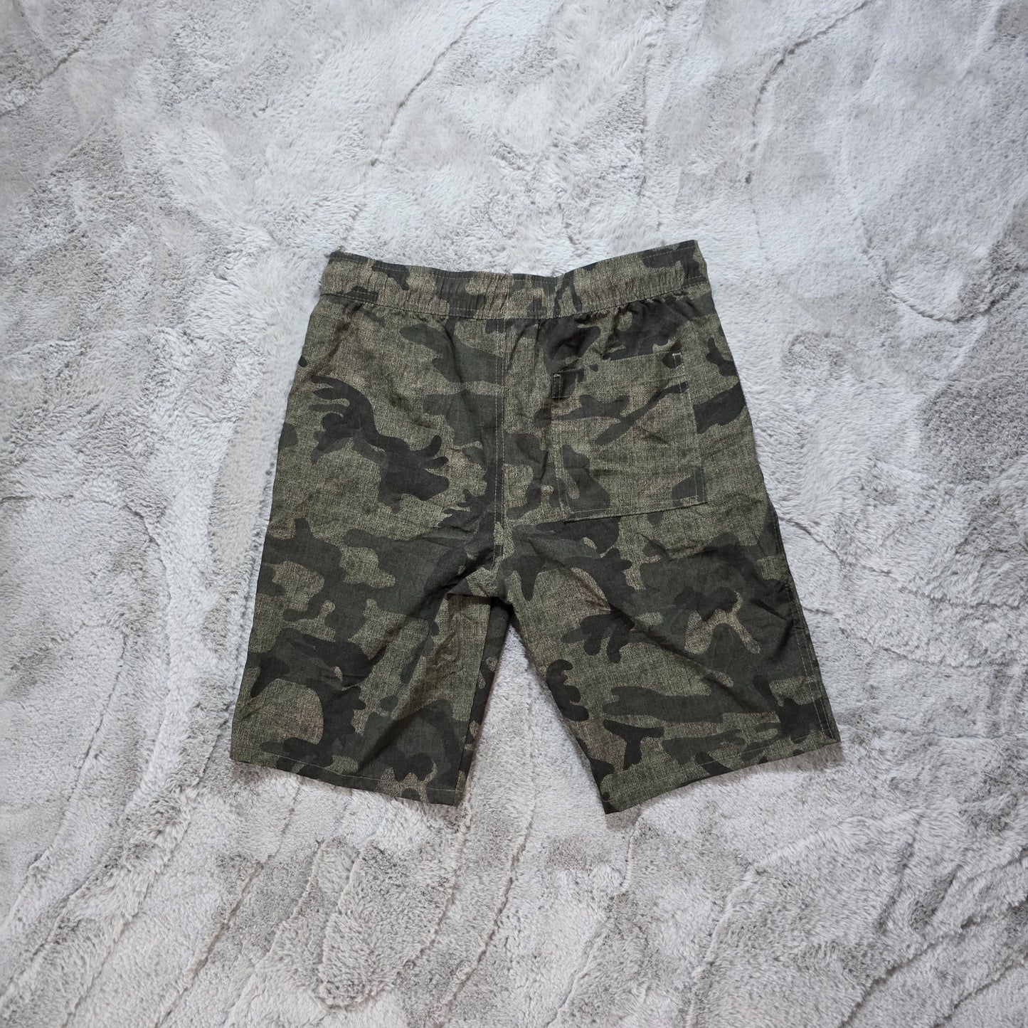 Timberland Camo Shorts Size L Youth (14/16) Green Drawstring Waist Casual Outdoo