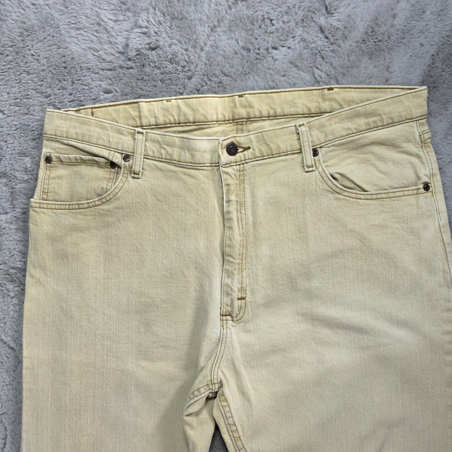 Wrangler Vintage 9WRGAKH Regular Fit Jeans Men's Beige W40 L32 Made in Mexico