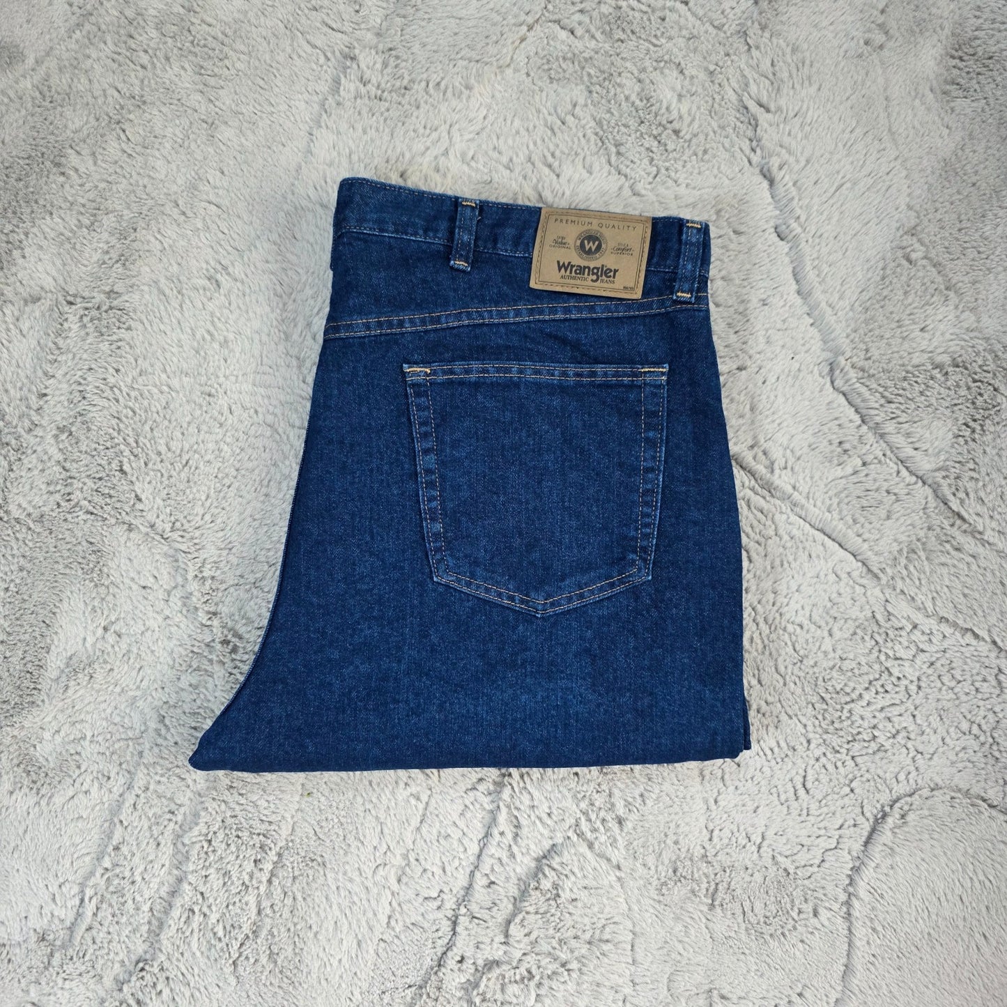 Wrangler Regular Fit Straight Leg Blue Jeans W40 L30 β Made in Mexico US Fabric