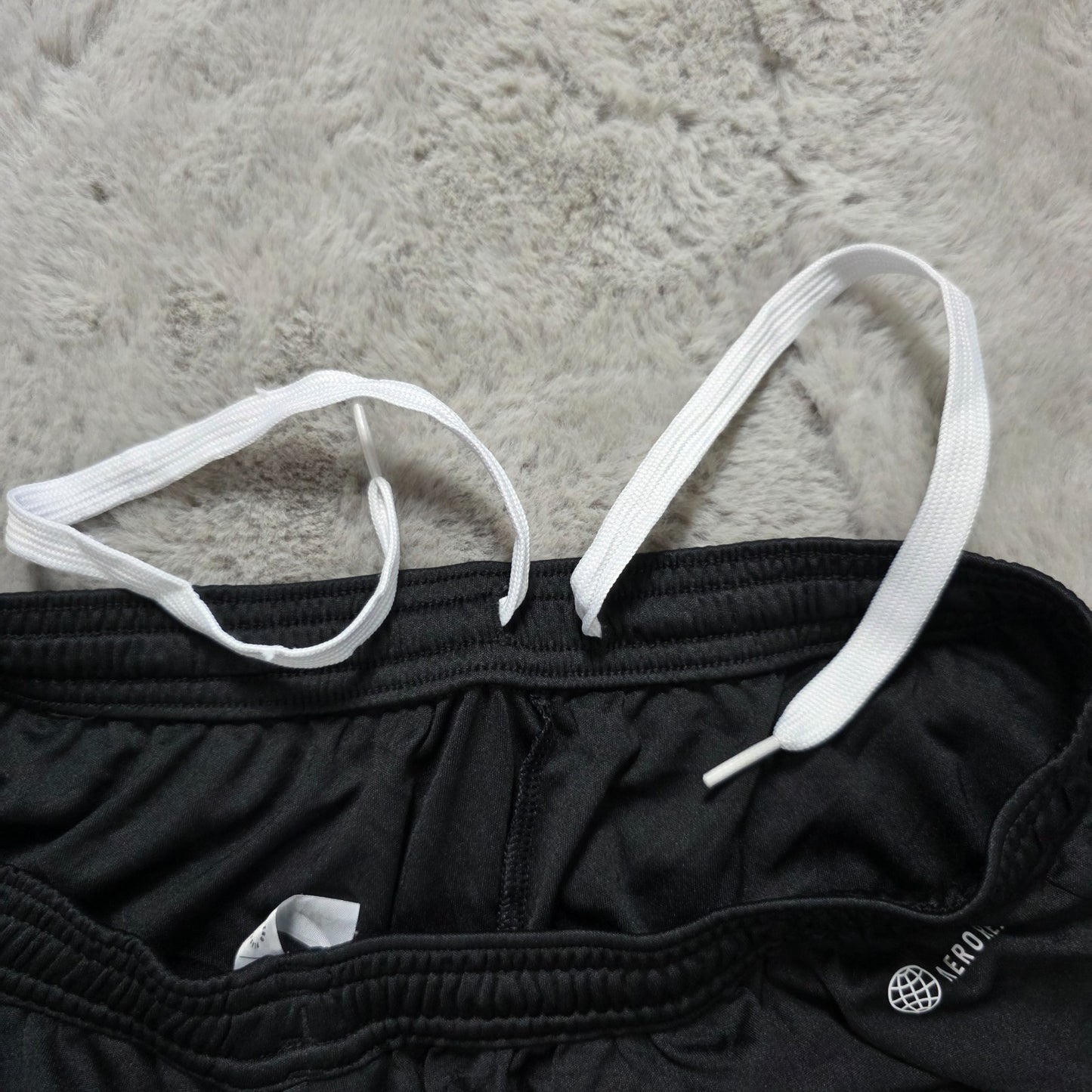 Adidas Aeroready Black Sports Shorts Size L | Drawstring Waist | W27 L16