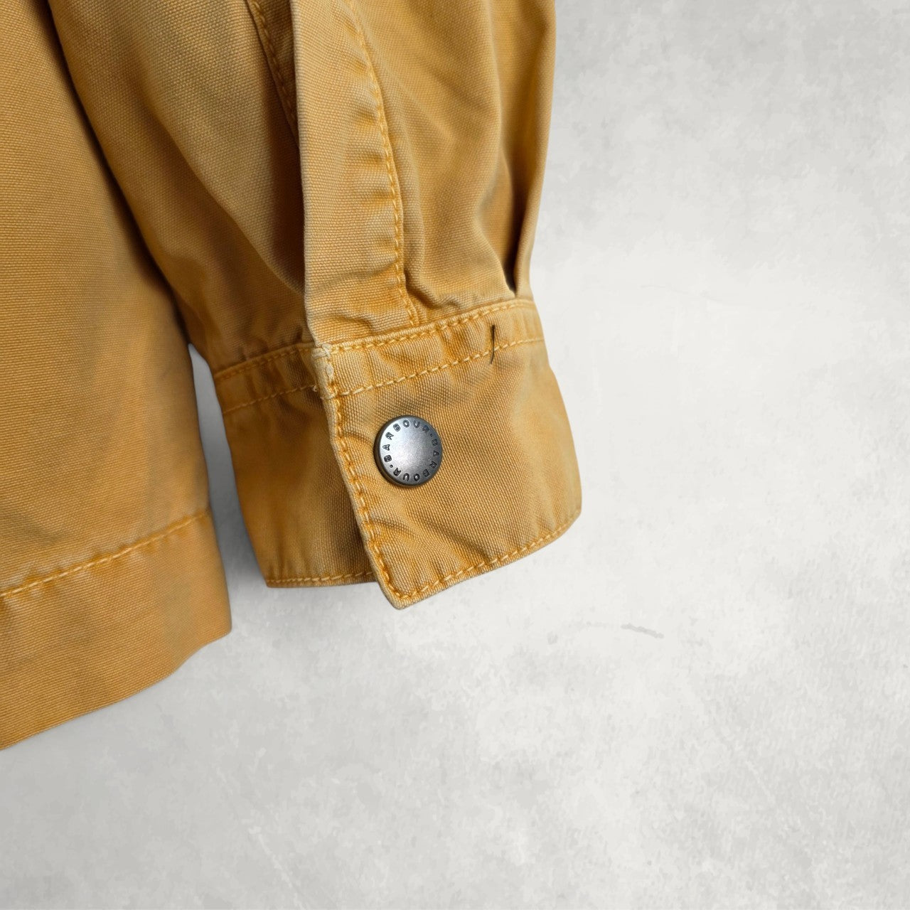 Barbour Chore Jacket Mens Medium Yellow Cotton Utility Workwear Oi Polloi