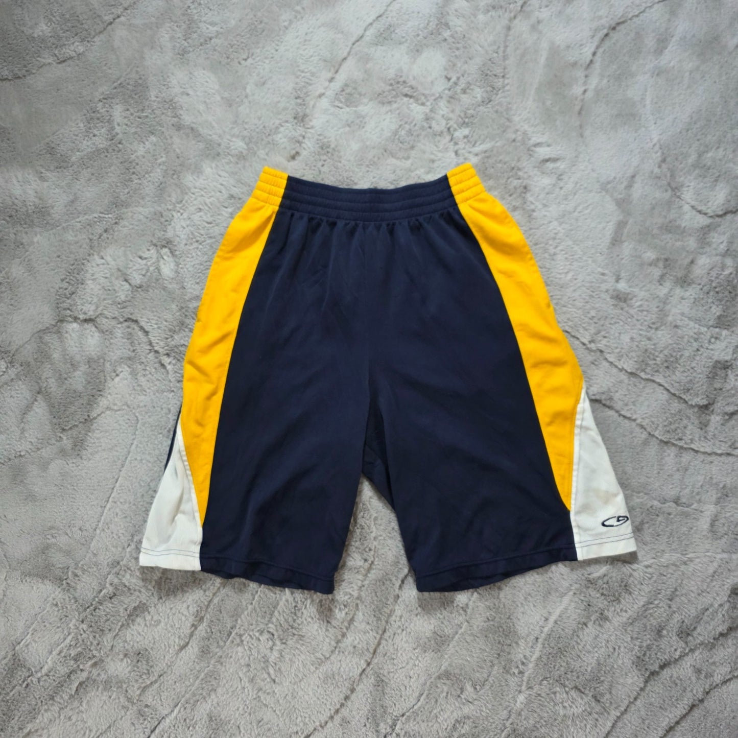 C9 by Champion mesh shorts navy yellow size S (W25) drawstring gym athletic spor