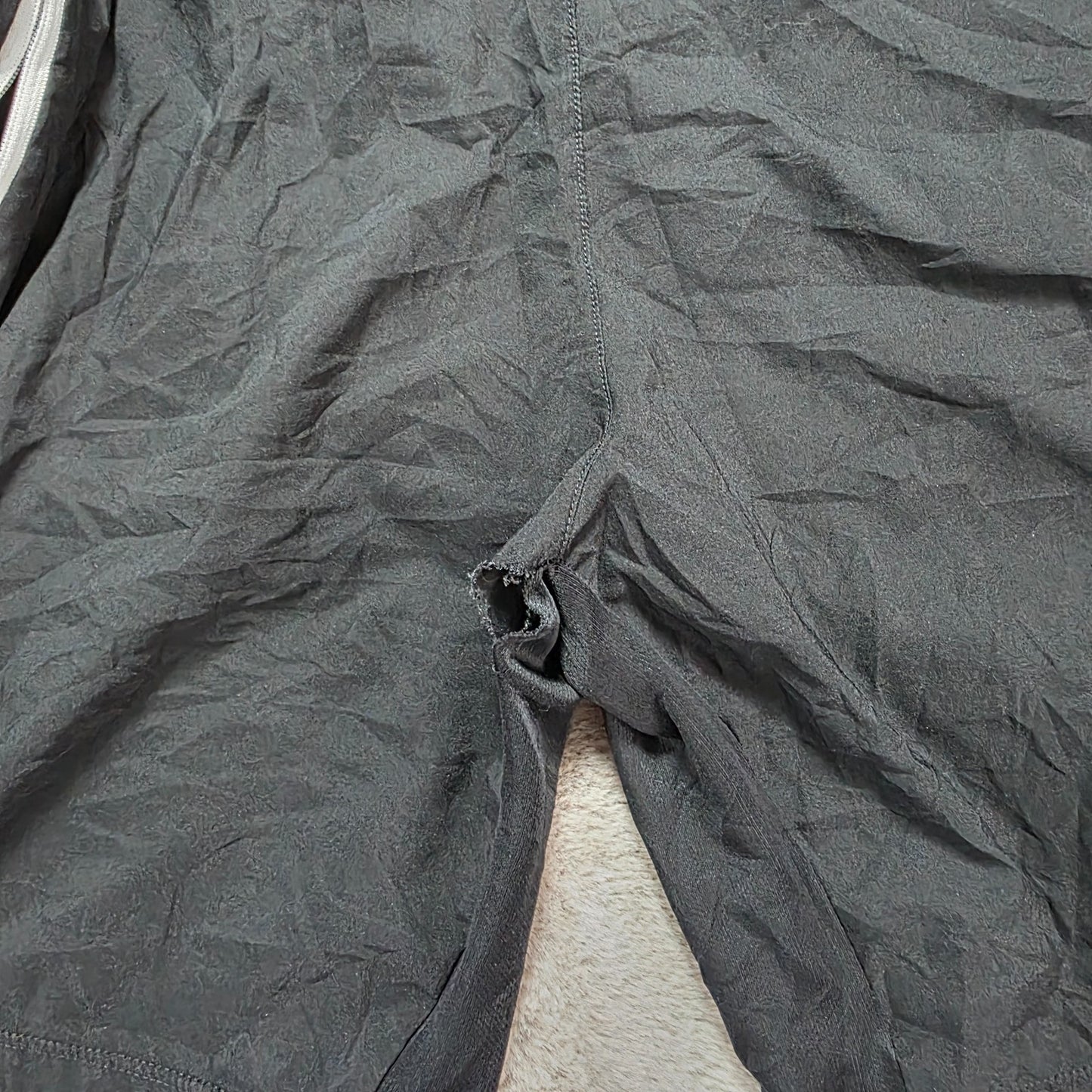 Adidas Black Sports Shorts Size S Zip Pockets Reflective Stripes W29 Rip NAS10