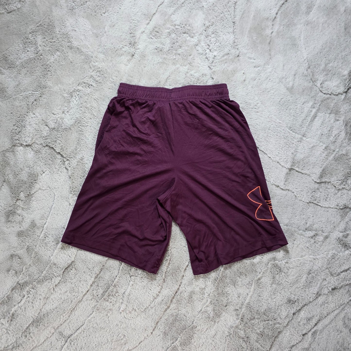 Under Armour Maroon Sports Shorts Size XS W25 Gym Running Training Loose Fit