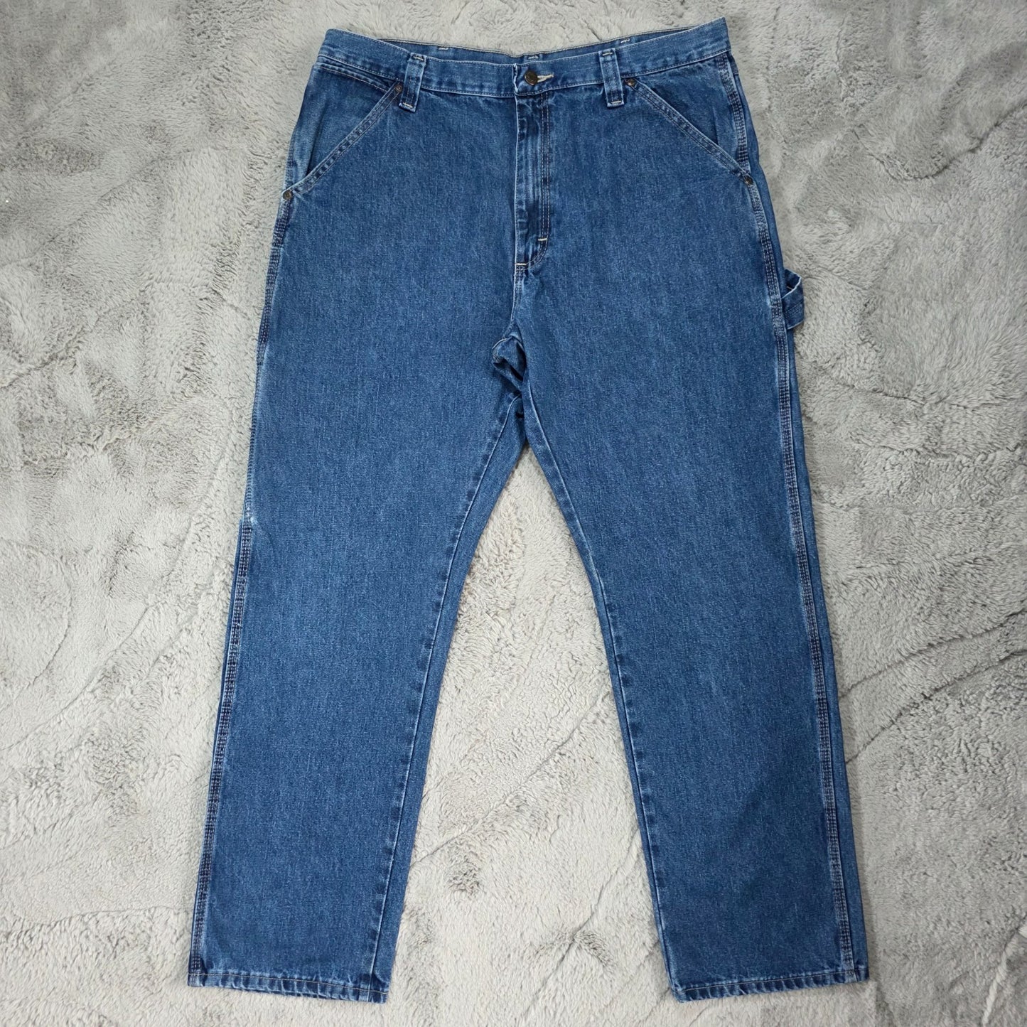 Wrangler Carpenter Jeans Blue W36 L32 Straight Leg Workwear (No Size Label)