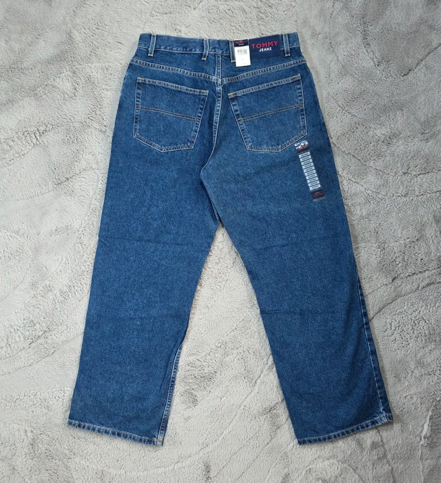 Tommy Hilfiger Relaxed Fit Blue Denim Jeans W34 L30 Made in Mexico US Components