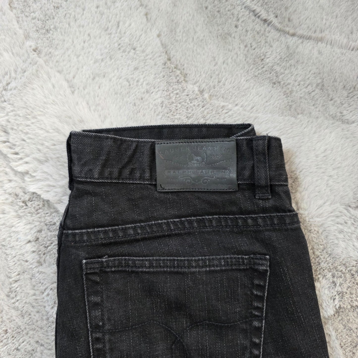 Lauren Ralph Lauren Black Bootcut Jeans Size US 4 UK 8 W28 L33 Stretch Denim