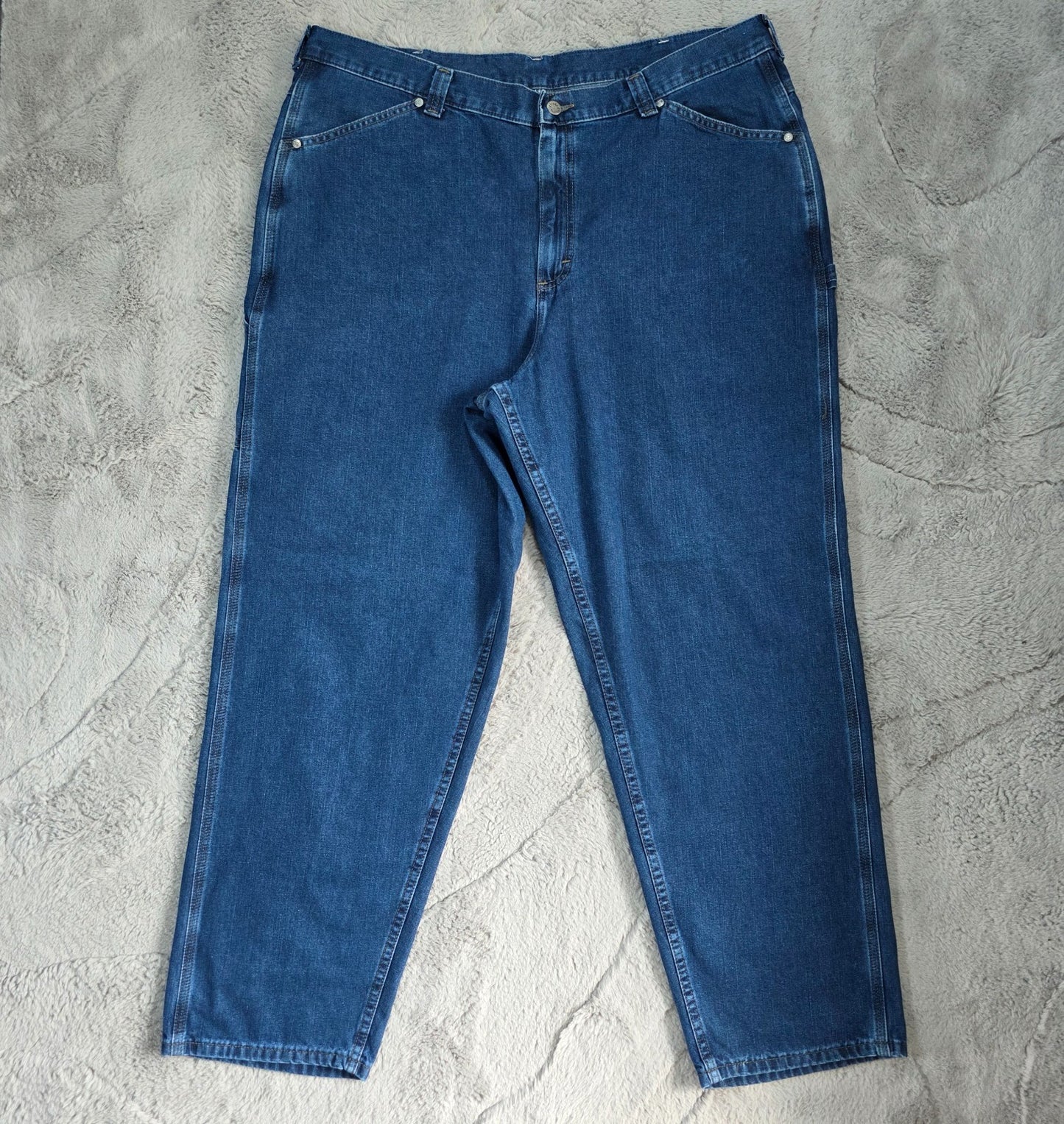 Riveted by Lee Carpenter Jeans Men’s Straight Blue (42x32) Workwear Denim