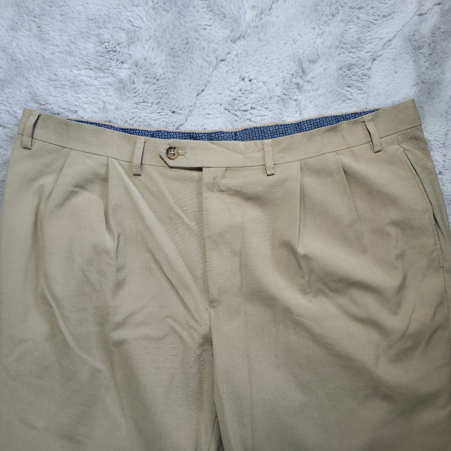 Lauren Ralph Lauren Men’s Big & Tall Beige Wool Blend Stretch Chino W40 L32